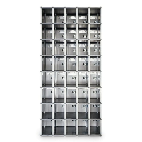 CAD Drawings American Postal Manufacturing Co. 45-Door Rear-Loading Private Horizontal Mailbox